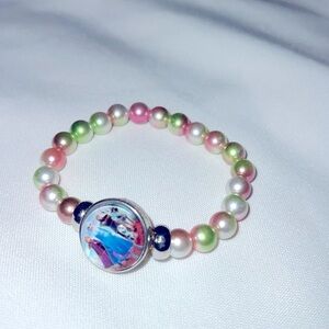 Disney frozen Elsa Anna Princess Bracelet kids 6 In NWOT